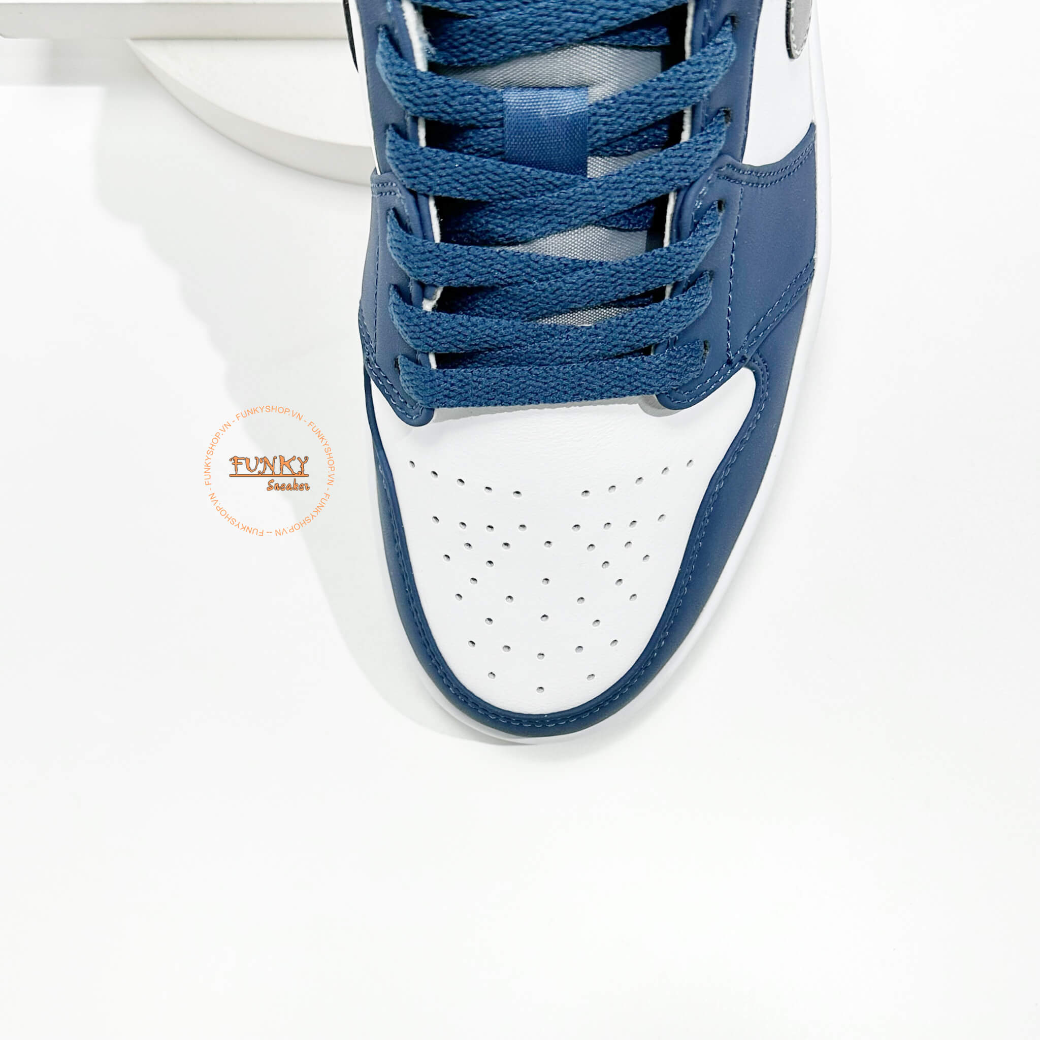 Giày Air Jordan 1 Low ‘True Blue Cement’ Like Auth