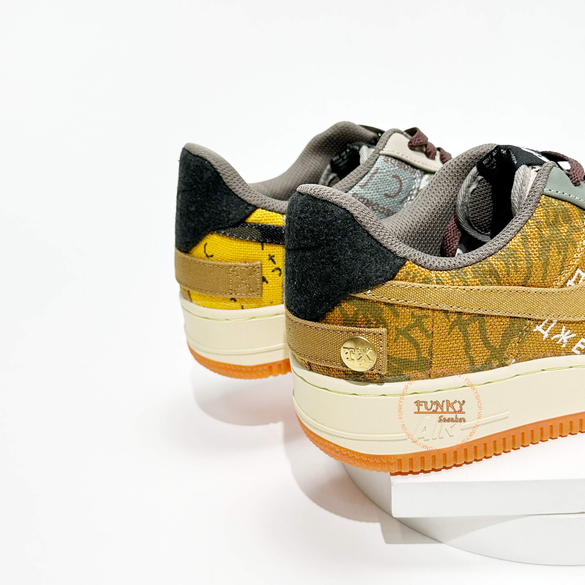 Giày Air Force 1 Travis Scott Cactus phối Cam Cao Cấp