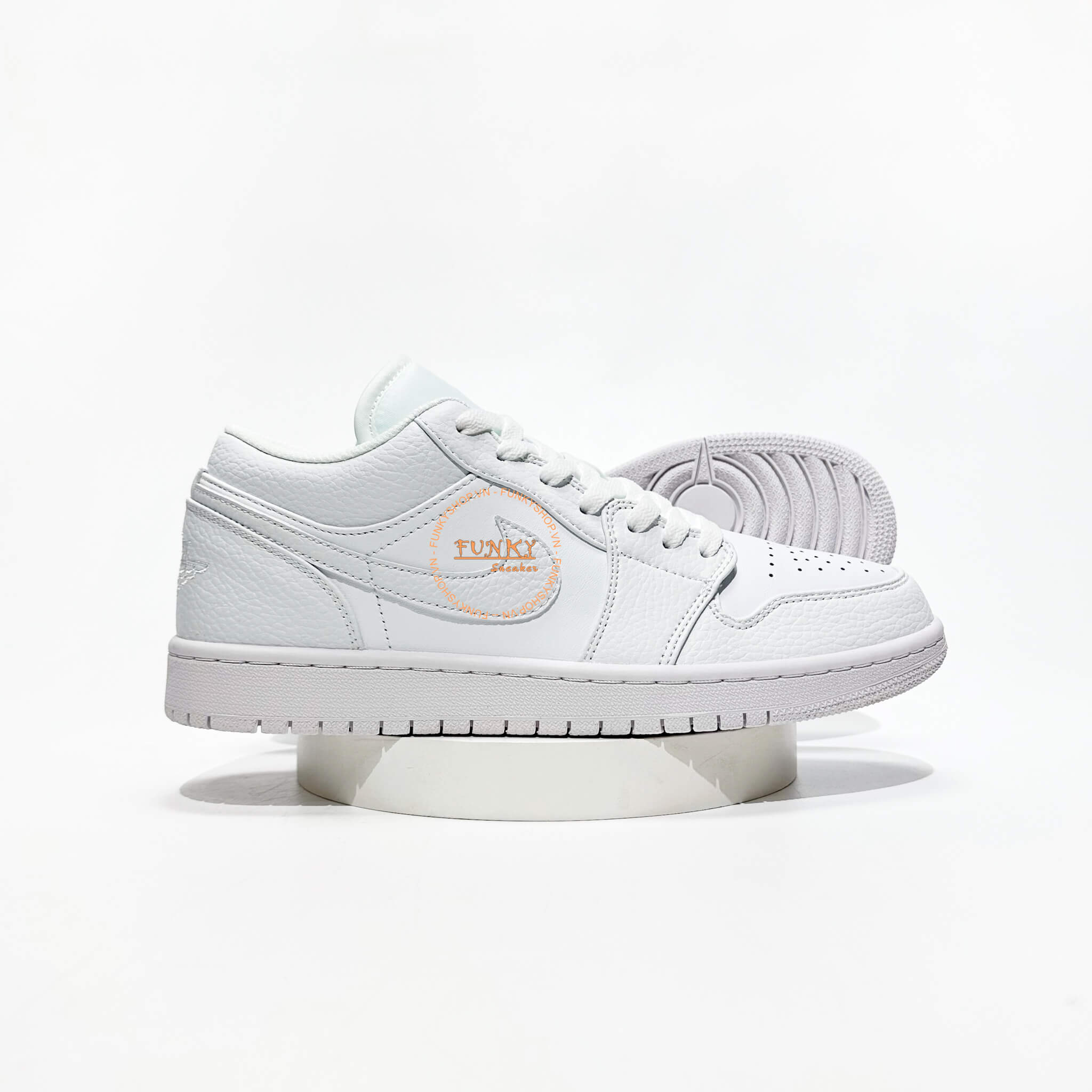 Giày Air Jordan 1 Low ‘All White’ Like Auth