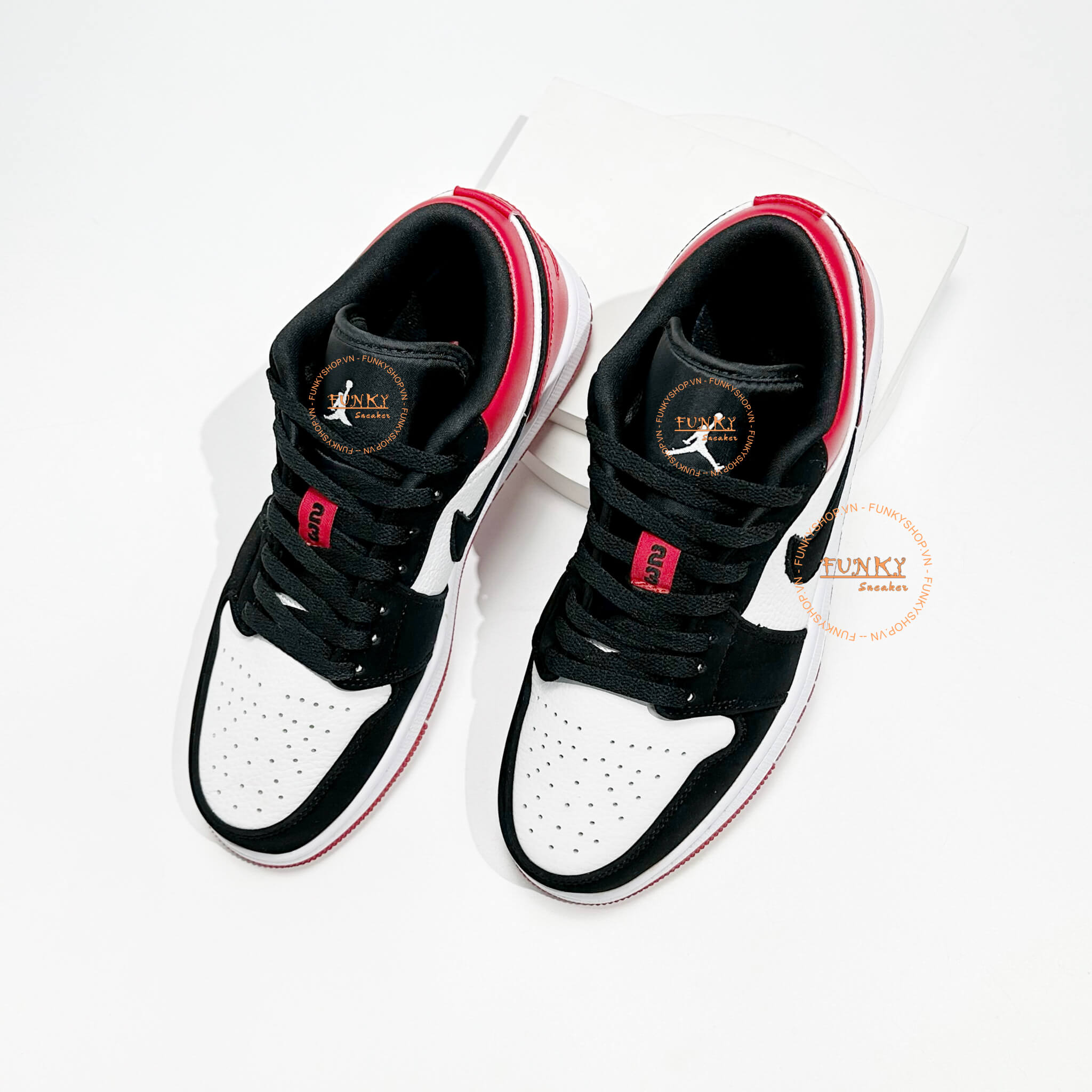Giày Air Jordan 1 Low ‘Black Toe’ Like Auth