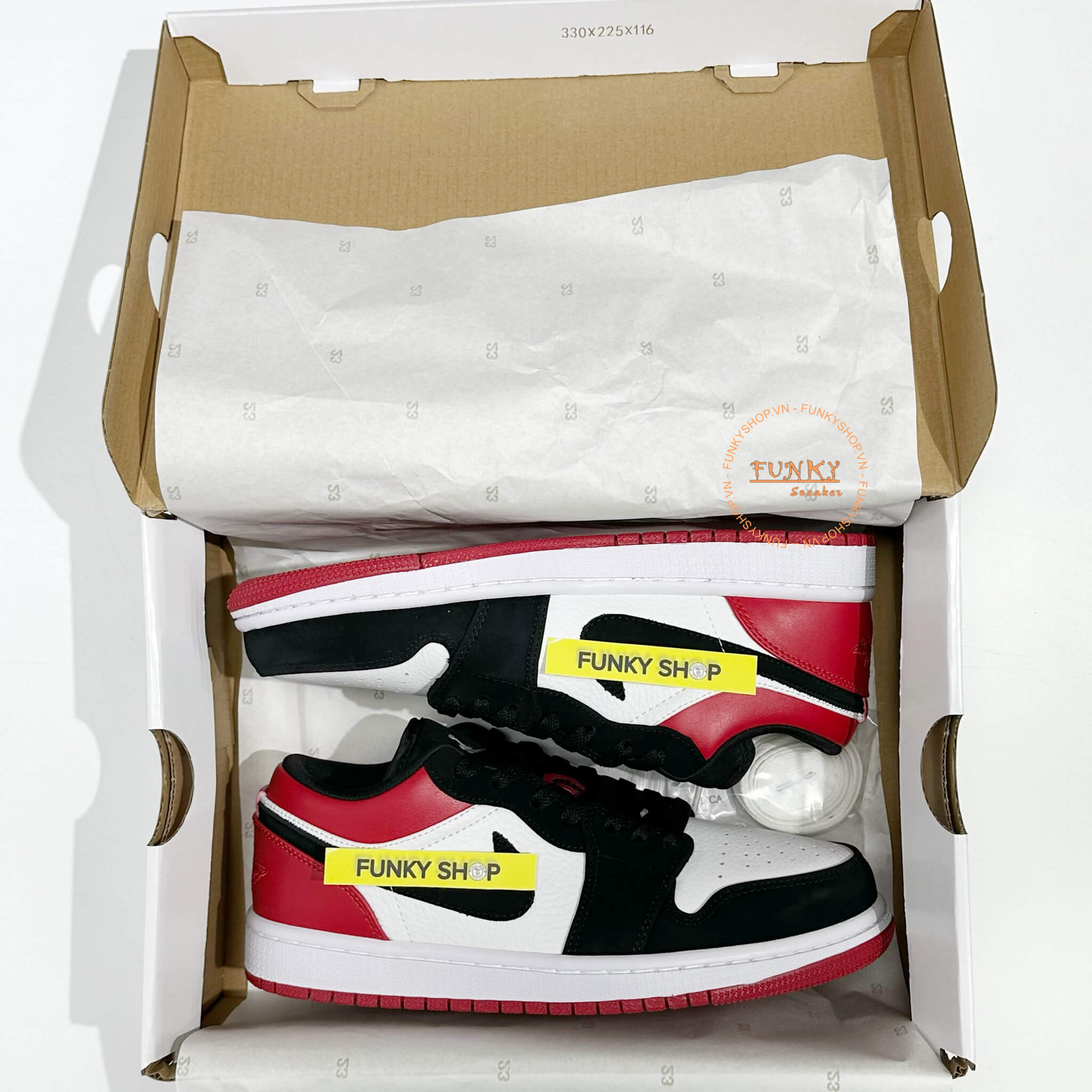 Giày Air Jordan 1 Low ‘Black Toe’ Like Auth