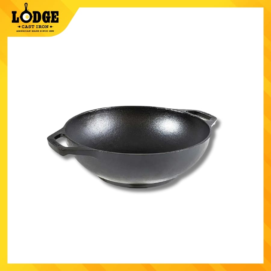 Chảo gang Lodge Wok chính hãng