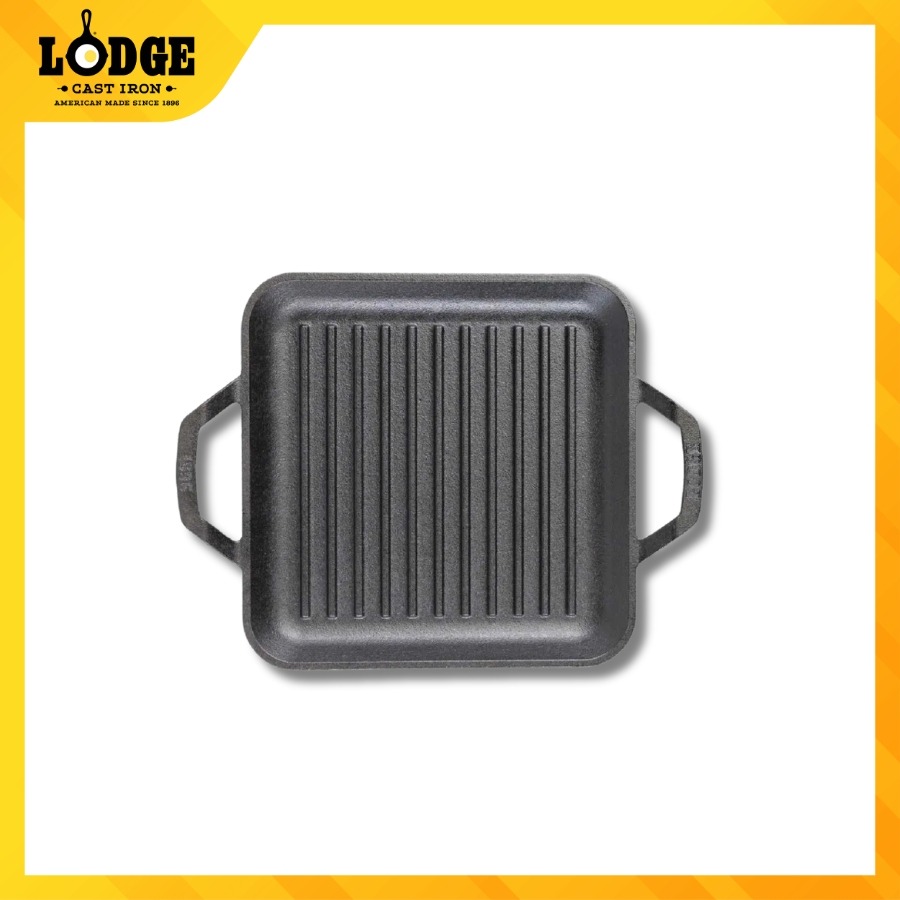 Chảo gang nướng Lodge hình vuông 28cm