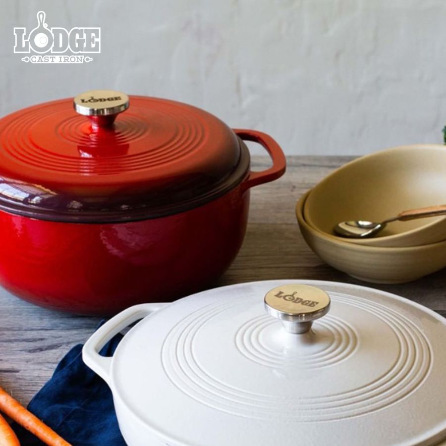 Nồi gang tráng men có thiết kế sang trọng