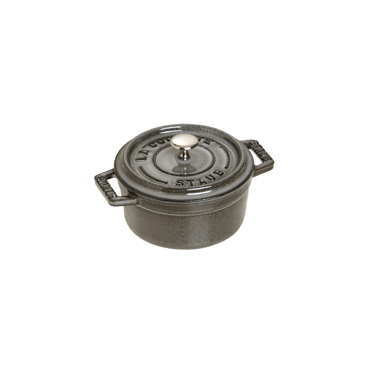 Nồi gang tròn STAUB màu xám