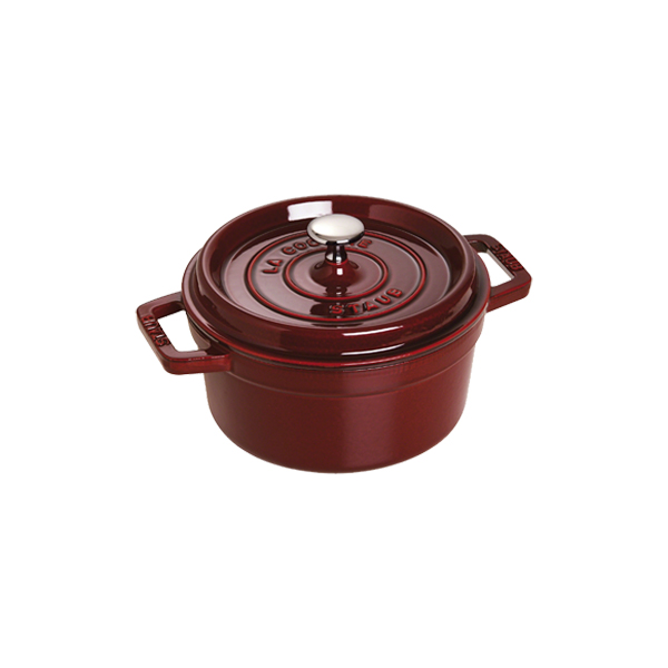Nồi gang tròn STAUB màu đỏ lựu