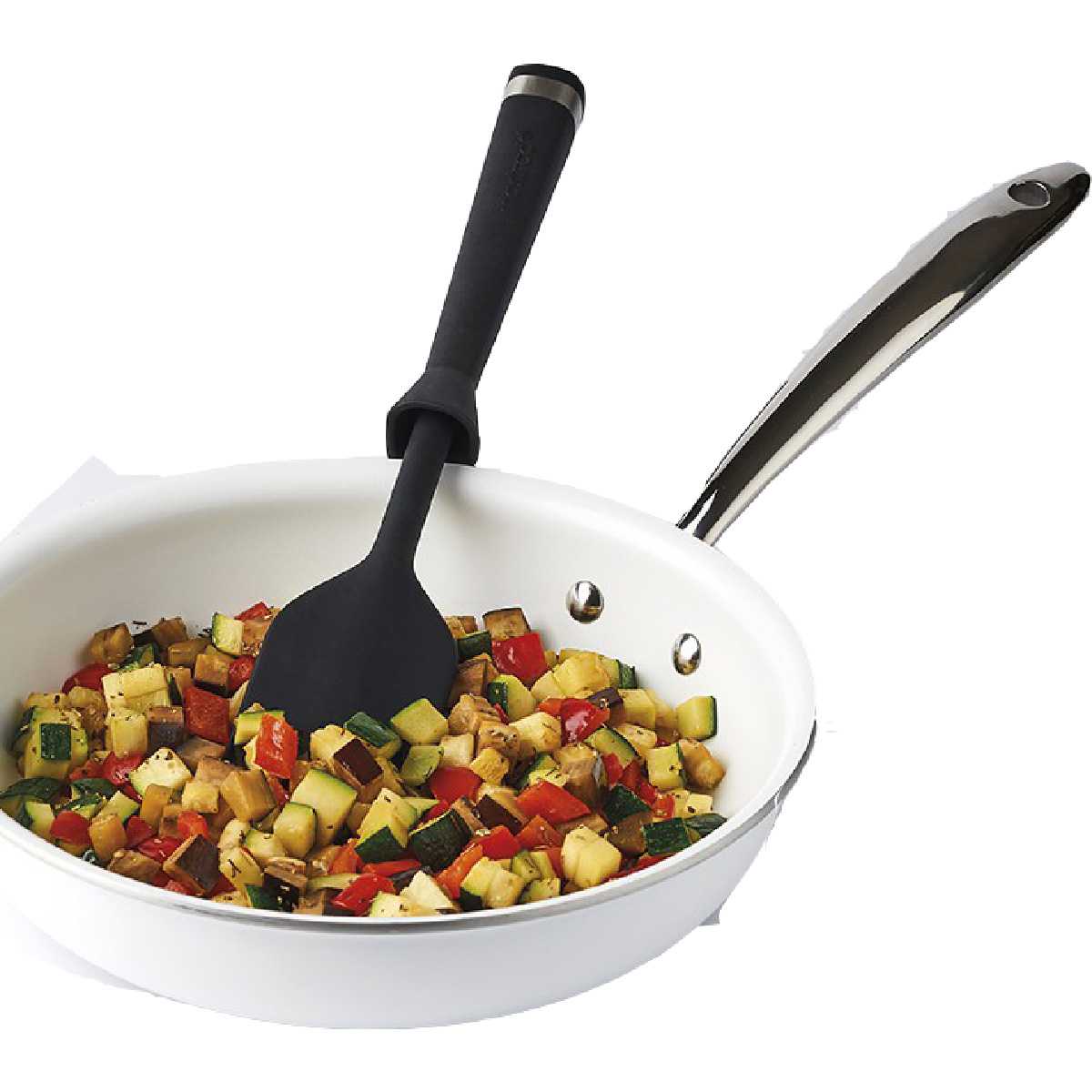 Mastrad - Muỗng Spatula Standing màu đen - 30cm