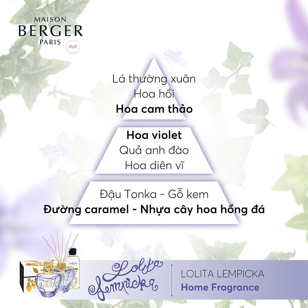 Maison Berger - Lọ tinh dầu khuếch tán hương Lolita Lempicka Bijou Purple - 115ml