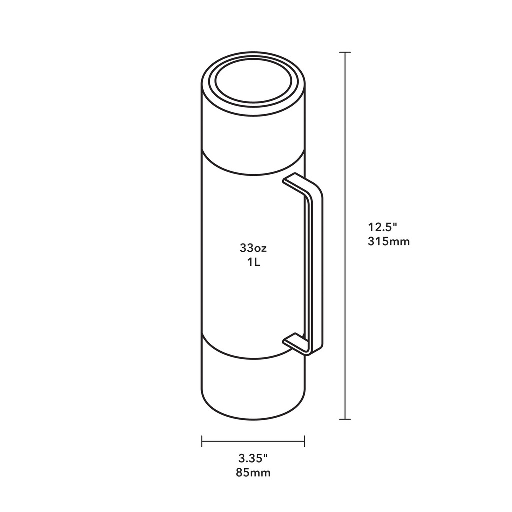 MiiR - Bình giữ nhiệt Tomo màu Đen vũ trụ - 975ml