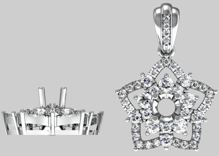 Mặt dây  Crytal Elegance MDKC30