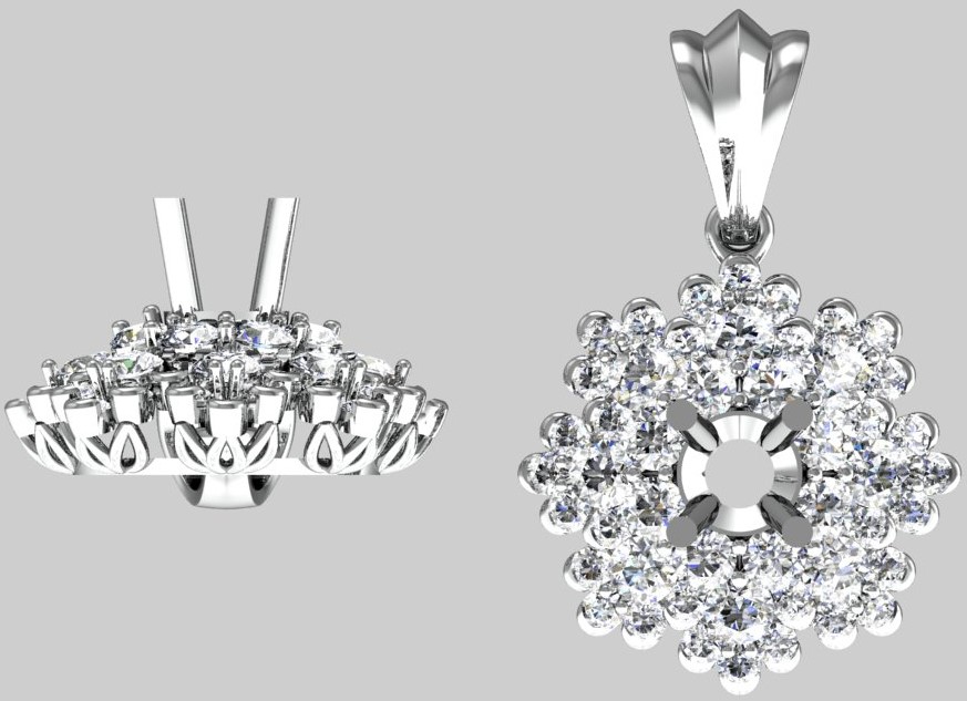 Mặt dây  Crytal Elegance MDKC33