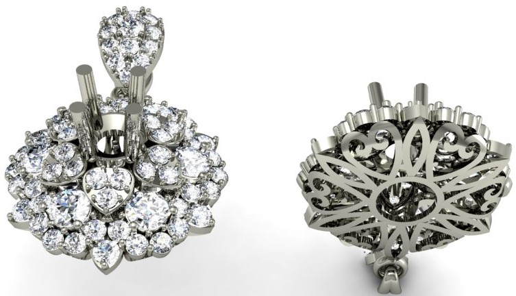 Mặt dây  Crytal Elegance MDKC35