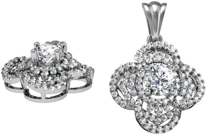 Mặt dây chuyền Radiant Elegance MDMS23