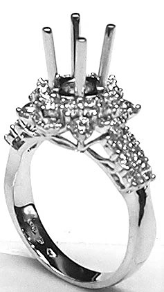 VỎ NHẪN NỮ KIM CƯƠNG NUKC179