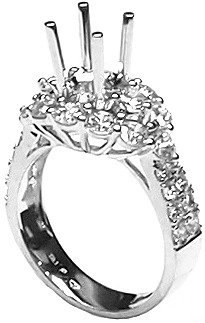 VỎ NHẪN NỮ KIM CƯƠNG NUKC188