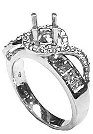 VỎ NHẪN NỮ KIM CƯƠNG NUKC199