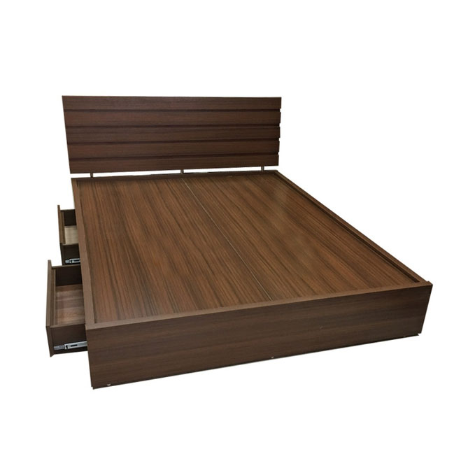 Giường ngủ 1.6m gỗ MDF Melamine 2 ngăn kéo - GN 10
