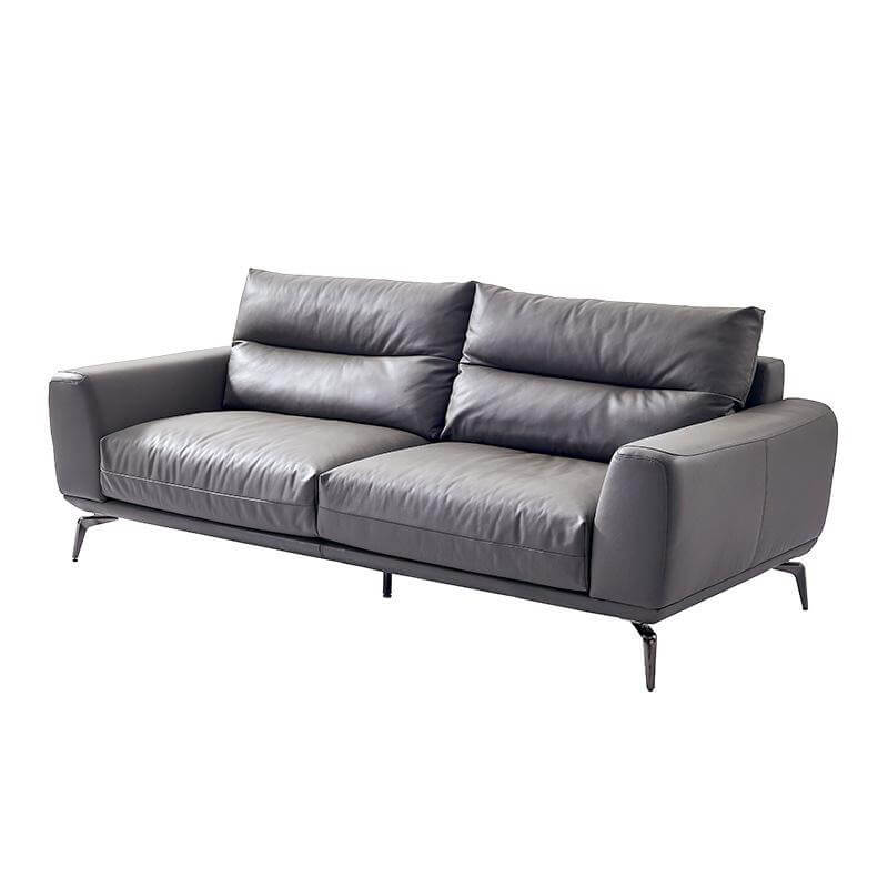 Sofa văng bọc da bò nhập khẩu Ý HNS237