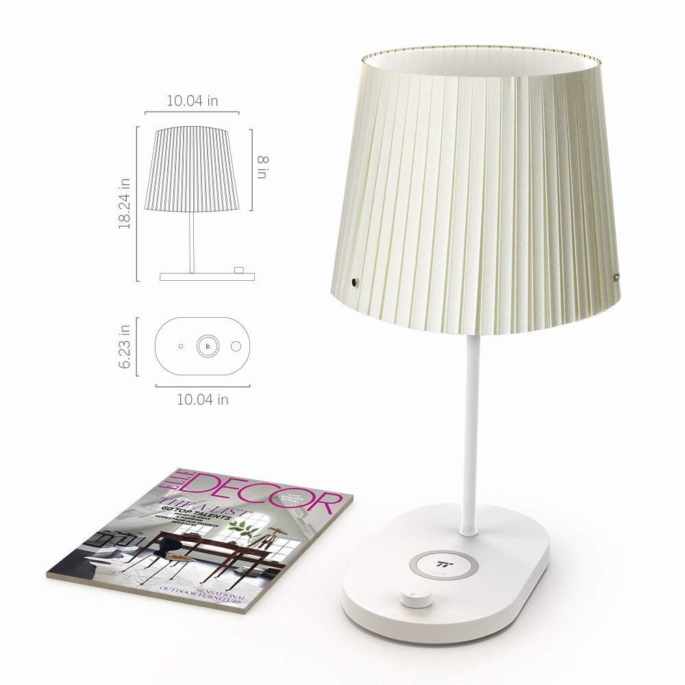 Đèn ngủ LED để bàn TaoTronics TT-CL009, 11W, kiêm sạc nhanh không dây