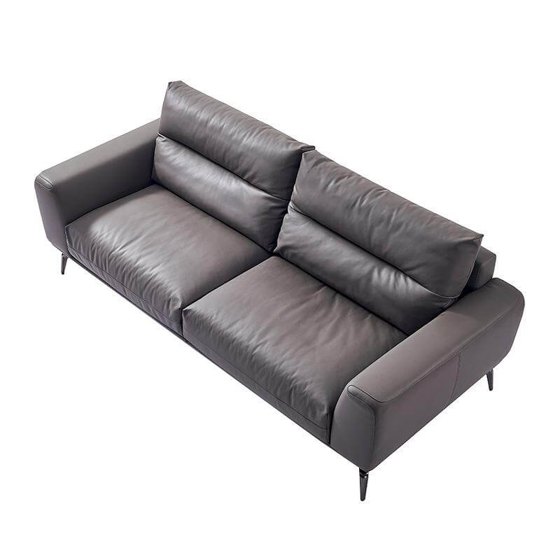 Sofa văng bọc da bò nhập khẩu Ý HNS237