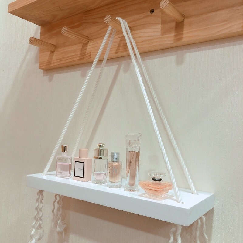 Kệ gỗ, Kệ gỗ Treo, Kệ gỗ treo tường Hàn Quốc hàng xịn kích thước 40cm x 15cm