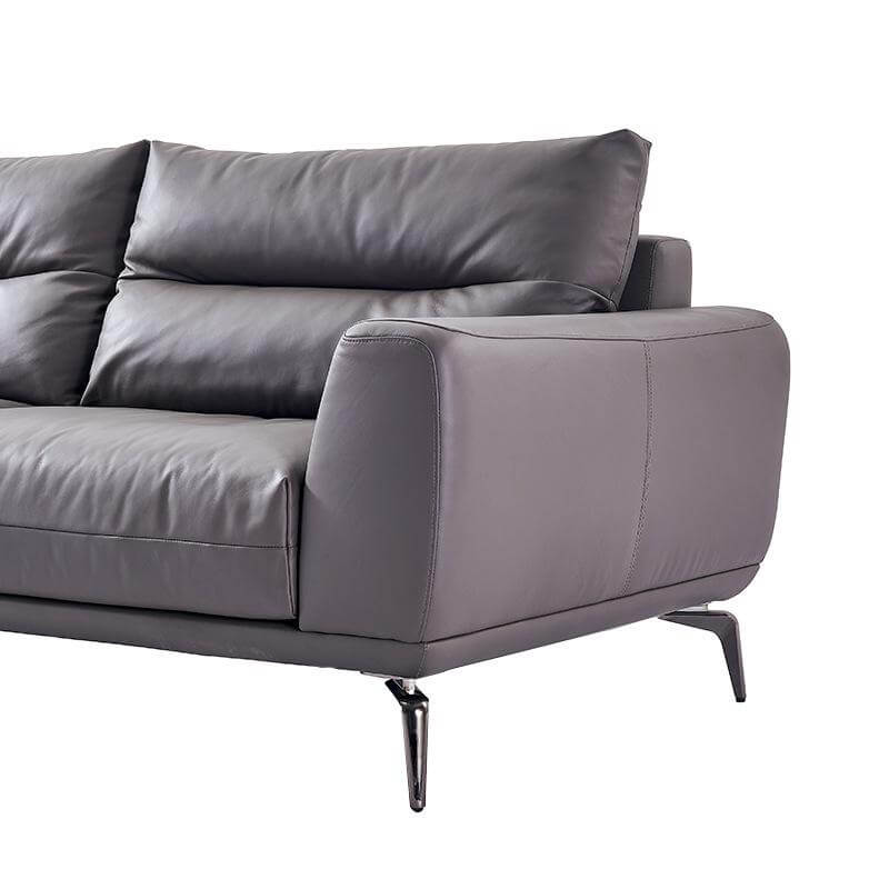 Sofa văng bọc da bò nhập khẩu Ý HNS237