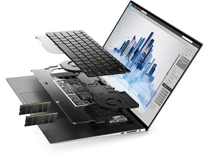 Dell Precision 5560 Core i7-11800H Ram 32gb SSD 512gb T1200 Màn 15.6'' FHD+
