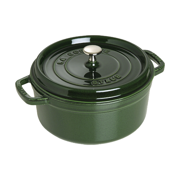 Nồi gang tròn STAUB màu xanh rêu