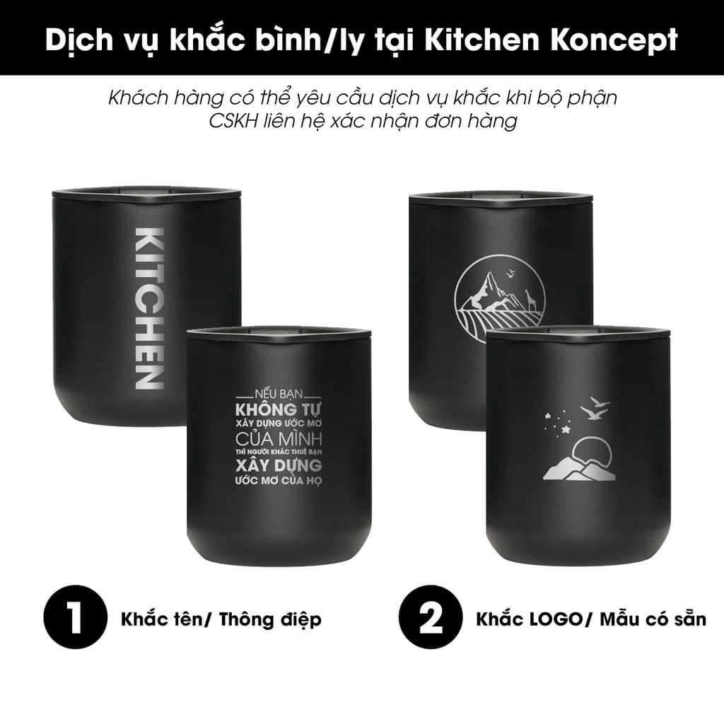 MiiR - Ly giữ nhiệt Climate+ màu Đen vũ trụ - 354ml