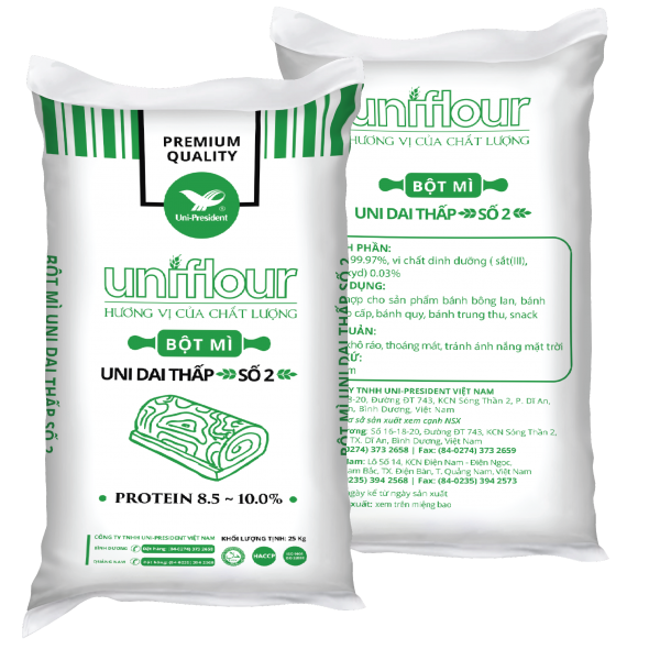 Bột mì Uni Dai Thấp Số 2
