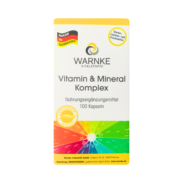 Viên Uống Vitamin Tổng Hợp Warnke Vitamin & Mineral Komplex Của Đức (Hộp 100 Viên)