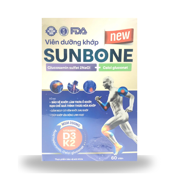 Viên Dưỡng Khớp SUNBONE – Hỗ Trợ Xương Khớp Chắc Khỏe, Giảm Đau, Tăng Cường Vận Động Linh Hoạt