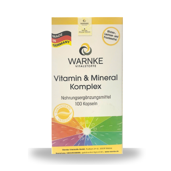 Viên Uống Vitamin Tổng Hợp & Khoáng Chất Warnke Komplex (100 Viên) - Hỗ Trợ Sức Khỏe Toàn Diện, Tăng Cường Miễn Dịch (Sản xuất tại Đức, Không Gluten/Lactose/Fructose