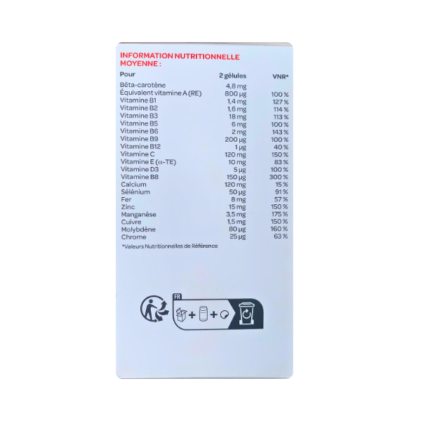 Viên Uống Bổ Sung Vitamin Và Khoáng Chất Azinc Vitalité Arkopharma (Hộp 120 Viên) - Hỗ Trợ Giảm Mệt Mỏi, Tăng Cường Sức Đề Kháng
