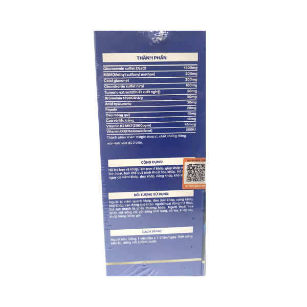 Viên Dưỡng Khớp SUNBONE – Hỗ Trợ Xương Khớp Chắc Khỏe, Giảm Đau, Tăng Cường Vận Động Linh Hoạt