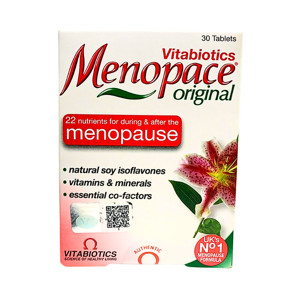Thực phẩm bảo vệ sức khỏe Menopace – Bổ sung vitamin và vi chất, hỗ trợ cân bằng nội tiết tố cho phụ nữ tiền mãn kinh và mãn kinh – Hộp 30 viên