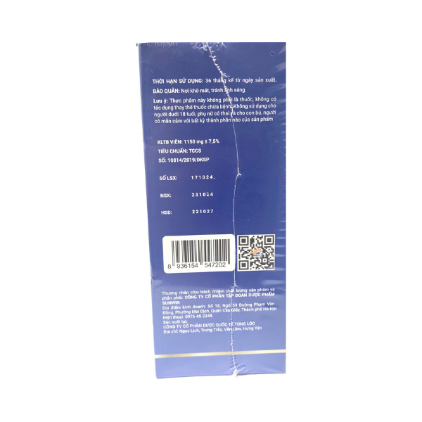 Viên Dưỡng Khớp SUNBONE – Hỗ Trợ Xương Khớp Chắc Khỏe, Giảm Đau, Tăng Cường Vận Động Linh Hoạt