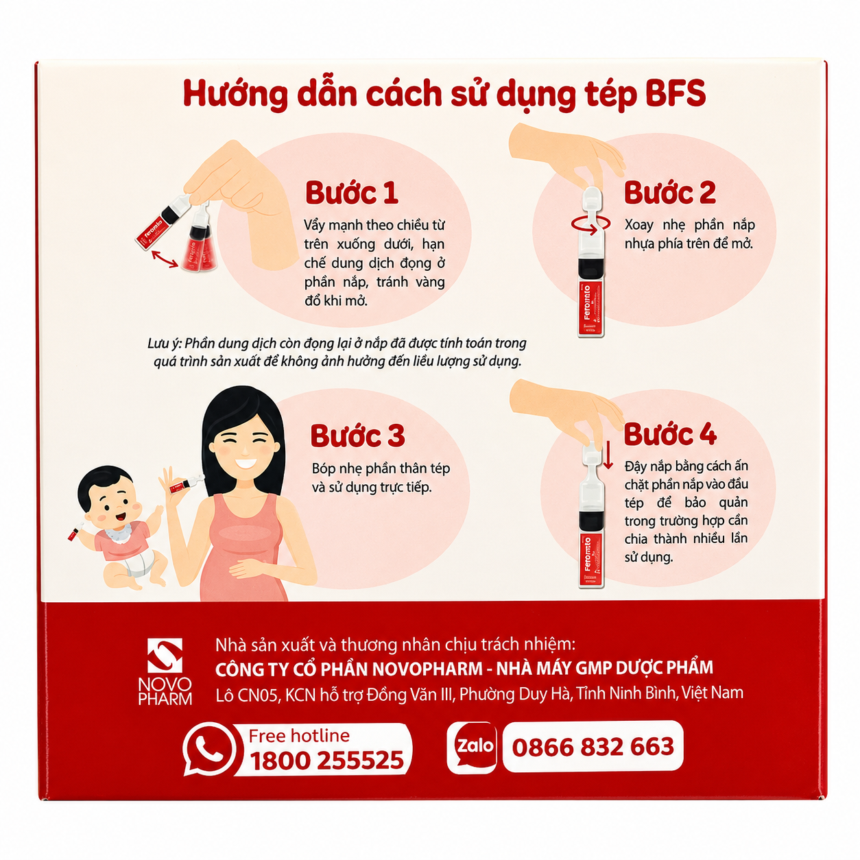 Femalto Drops 0,5ml – Thực phẩm bảo vệ sức khỏe bổ sung Sắt hữu cơ và ngăn ngừa thiếu máu do thiếu sắt – Hộp 30 ống x 0,5ml
