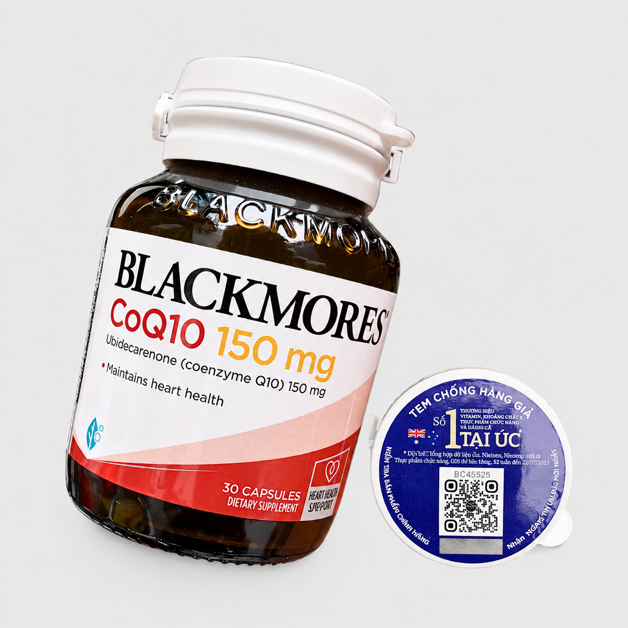 Blackmores CoQ10 150mg 30 viên nang mềm – Hỗ trợ tim mạch, chống oxy hóa, duy trì năng lượng