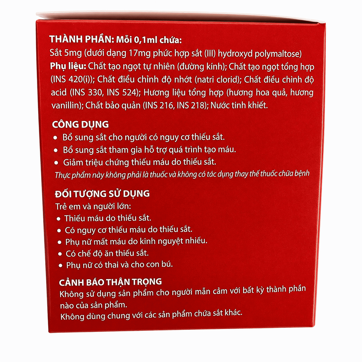 Femalto Drops 0,5ml – Thực phẩm bảo vệ sức khỏe bổ sung Sắt hữu cơ và ngăn ngừa thiếu máu do thiếu sắt – Hộp 30 ống x 0,5ml