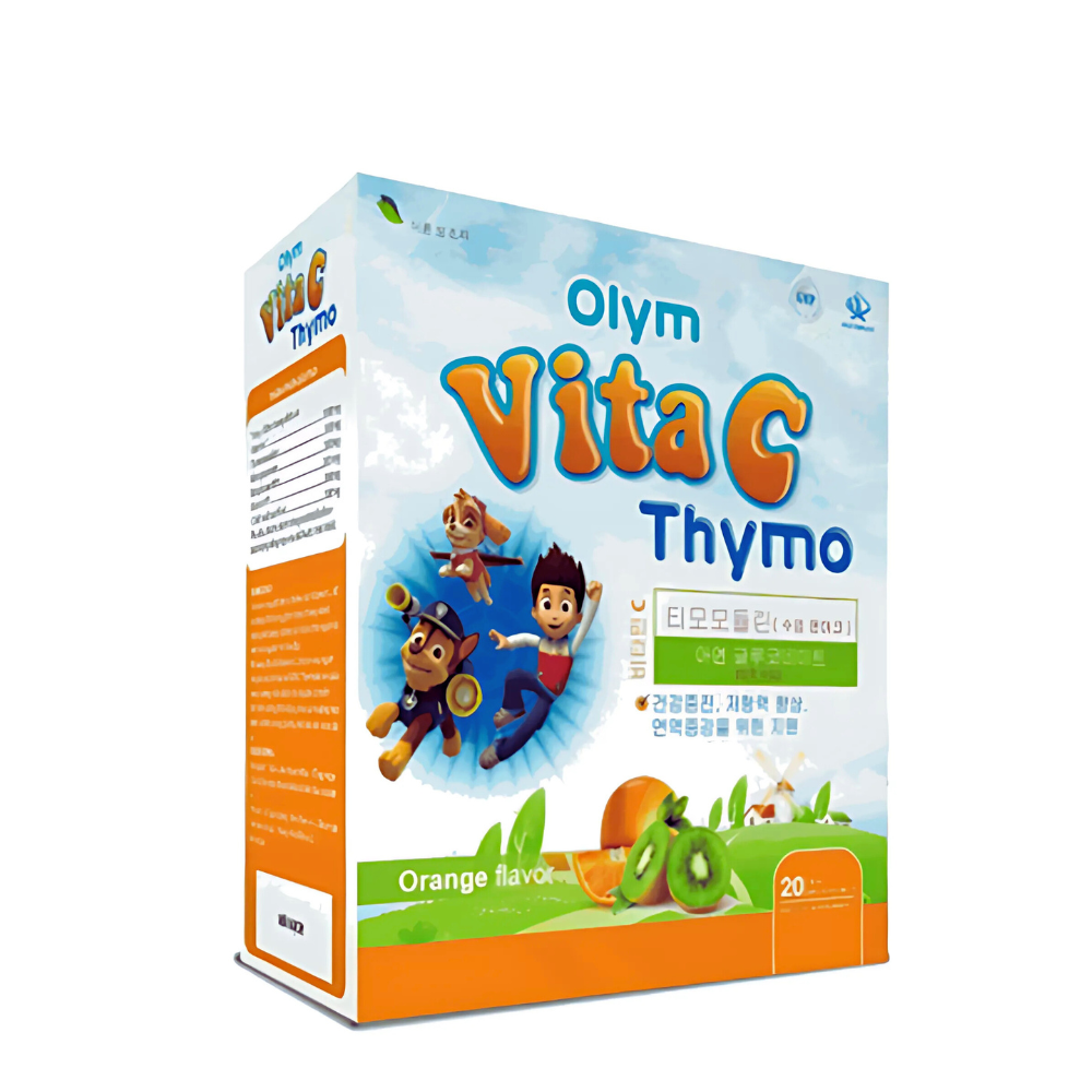 Siro Uống Bổ Sung Vitamin C - Olym VitaC Thymo, Giúp Bé Tăng Sức Đề Kháng, Giảm Nhiệt Miệng, Chảy Máu Cam (Hộp 20 ống)