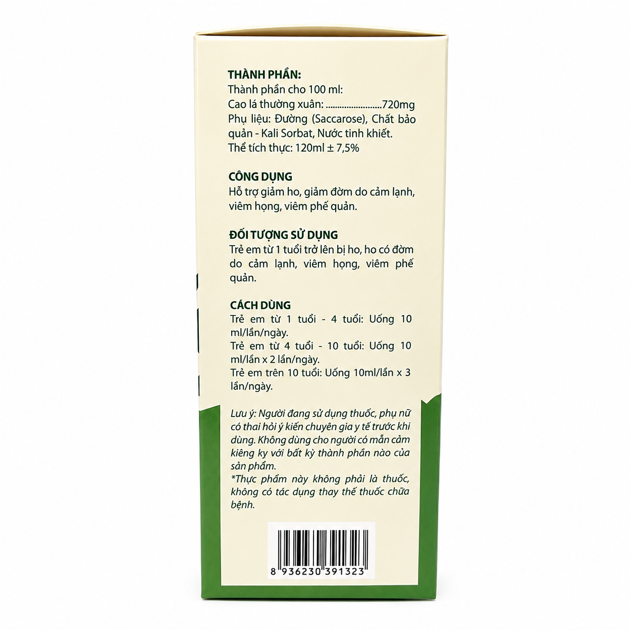 Siro ho Li’okids BinZho 120ml hỗ trợ giảm ho, giảm đờm do cảm lạnh, viêm họng, viêm phế quản cho trẻ em từ 1 tuổi