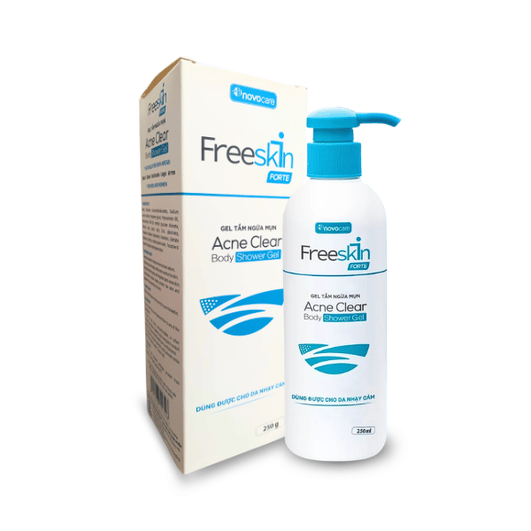 Gel Tắm Ngừa Mụn Cơ Thể Freeskin Acne Clear Body Shower Gel - Chứa Salicylic Acid & Niacinamide (250ml)