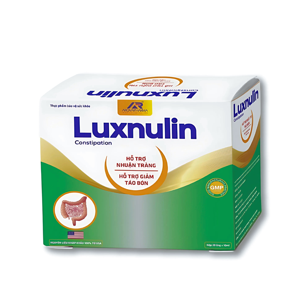 Bổ Sung Chất Xơ Hòa Tan Luxnulin - Hỗ Trợ Nhuận Tràng, Giảm Táo Bón Cho Người Lớn Và Trẻ Em (Hộp 20 ống x 10ml)