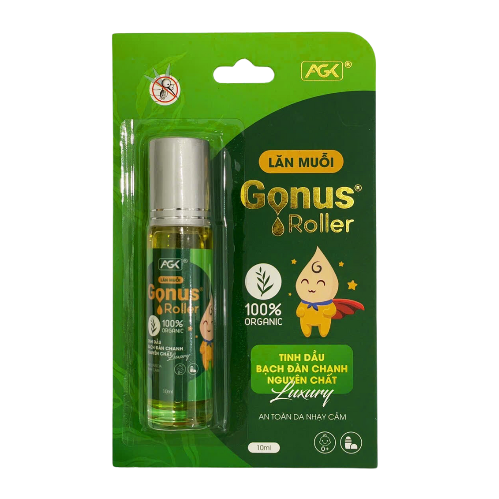 Lăn Muỗi Gonus Roller Giúp Dưỡng Ẩm, Làm Dịu Da, Giảm Ngứa Khi Bị Côn Trùng Đốt (Lọ 10ml)