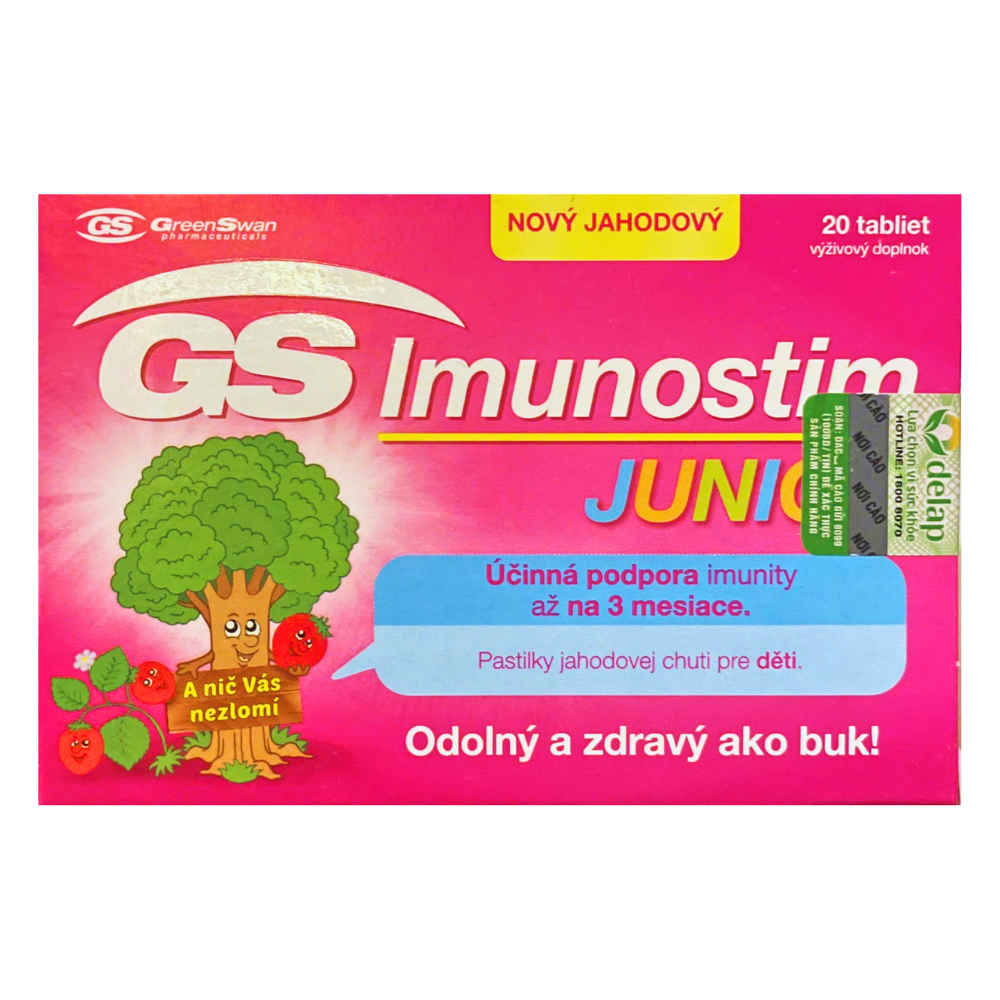 Viên Ngậm Cây Sồi GS Imunostim - Viên Ngậm Tăng Đề Kháng Hộp 20 Viên