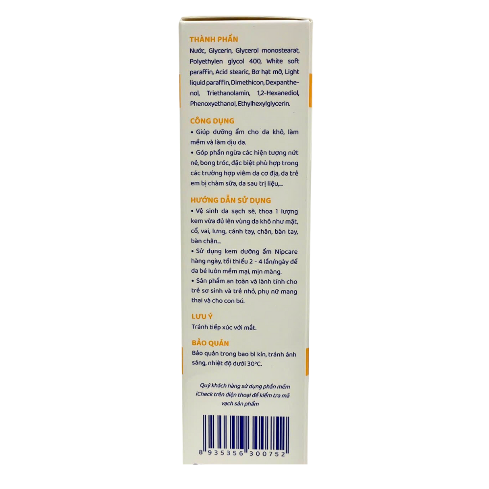 Kem Dưỡng Ẩm Nipcare – Dưỡng Ẩm Hàng Ngày Giúp Nuôi Dưỡng Làn Da Khỏe Mạnh (Hộp 50g)