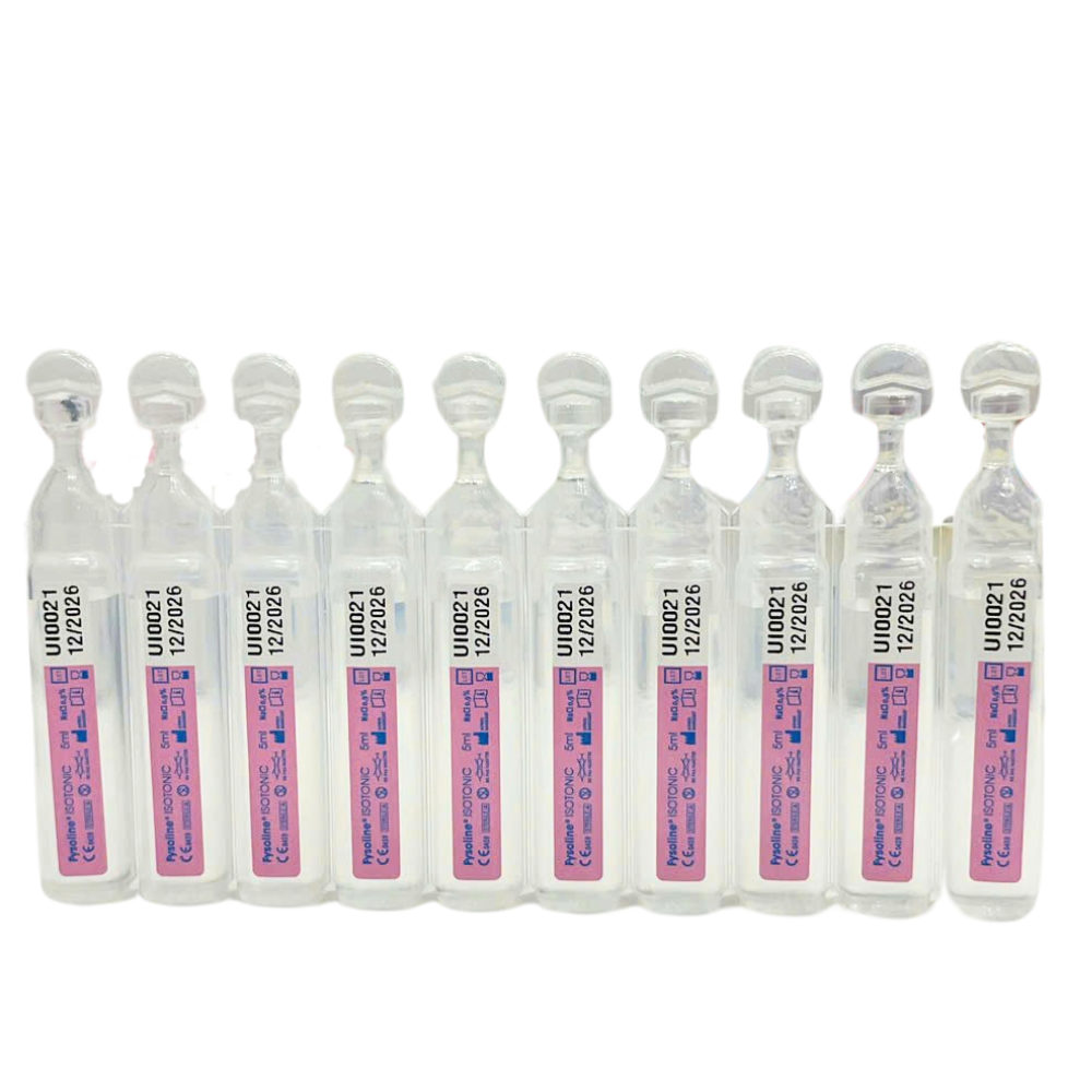 Dung Dịch Nước Muối Sinh Lý, Fysoline Hồng - Không Chất Bảo Quản, Kháng Khuẩn, Nhỏ mắt, Nhỏ Mũi (Hộp 40 ống)