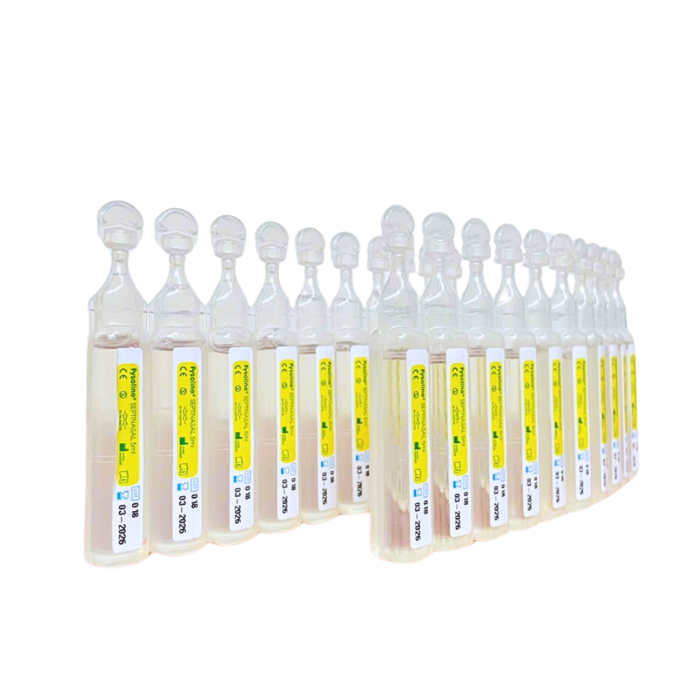 Nước Muối Sinh Lý Fysoline Vàng - Không Chất Bảo Quản, Kháng Khuẩn, Kháng Viêm (Hộp 20 ống)