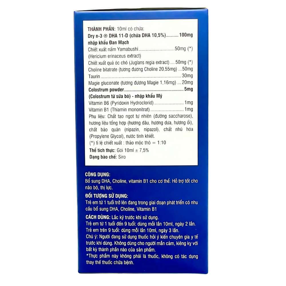 Bổ Não Trẻ Em Sun IQ - Hỗ Trợ Trẻ Tăng Cường Trí Nhớ, Cải Thiện Sự Tập Trung Và Phát Triển Não Bộ (Hộp 30 Gói)